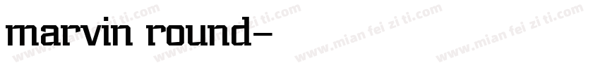 marvin round字体转换